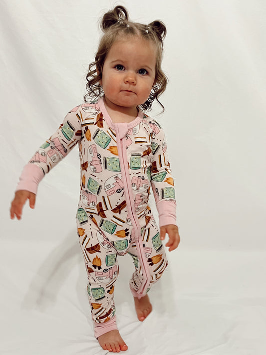 Catching Fireflies Bamboo Zip Romper